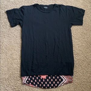 Zara Black Bandana T Shirt